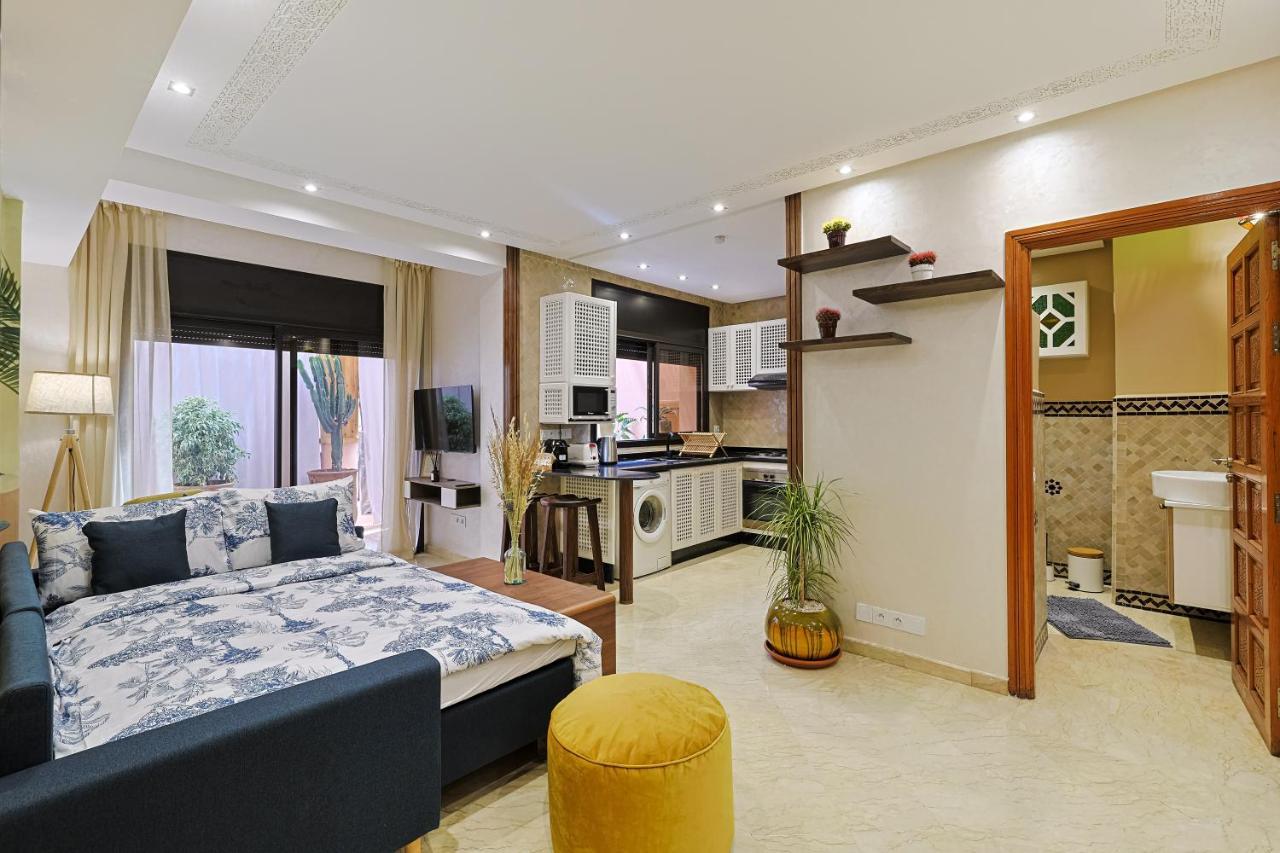 Oasis - Appartement Authentique A Gueliz Marrakesh Exteriör bild