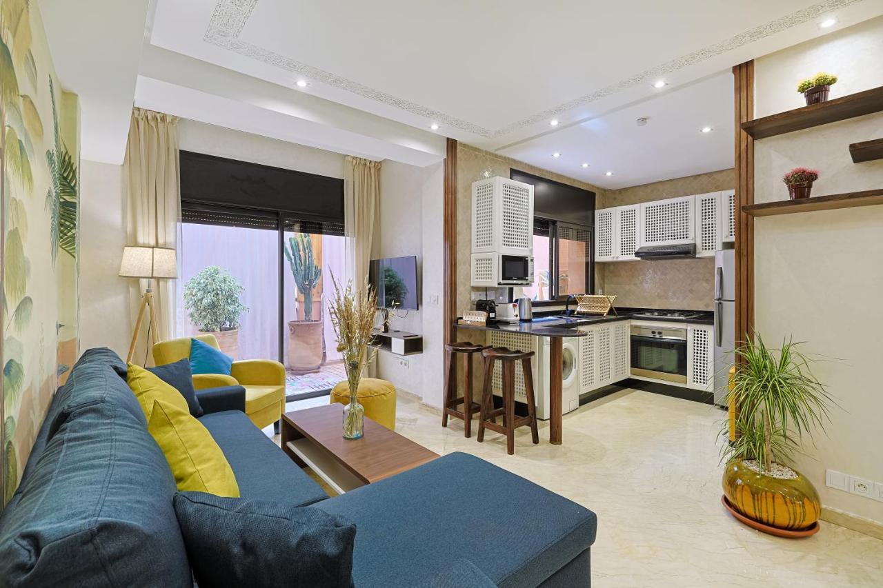 Oasis - Appartement Authentique A Gueliz Marrakesh Exteriör bild
