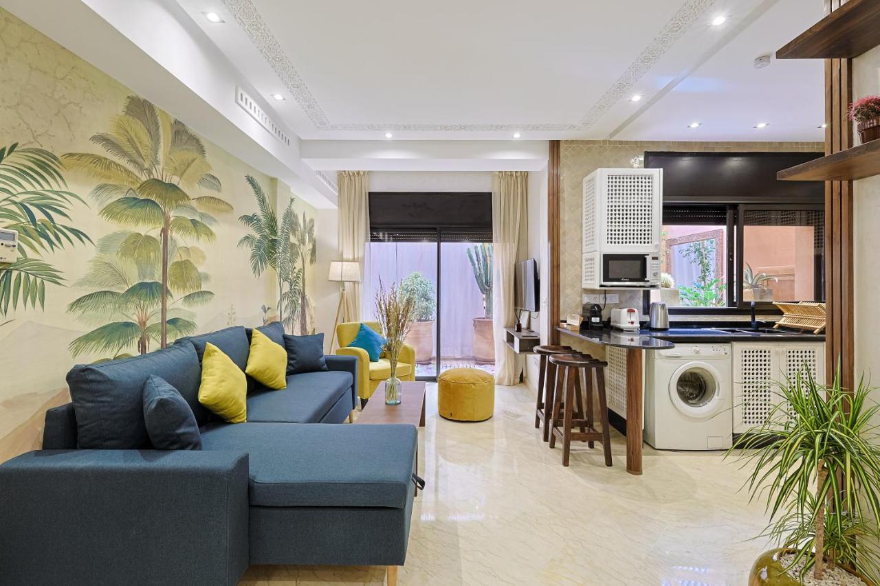 Oasis - Appartement Authentique A Gueliz Marrakesh Exteriör bild