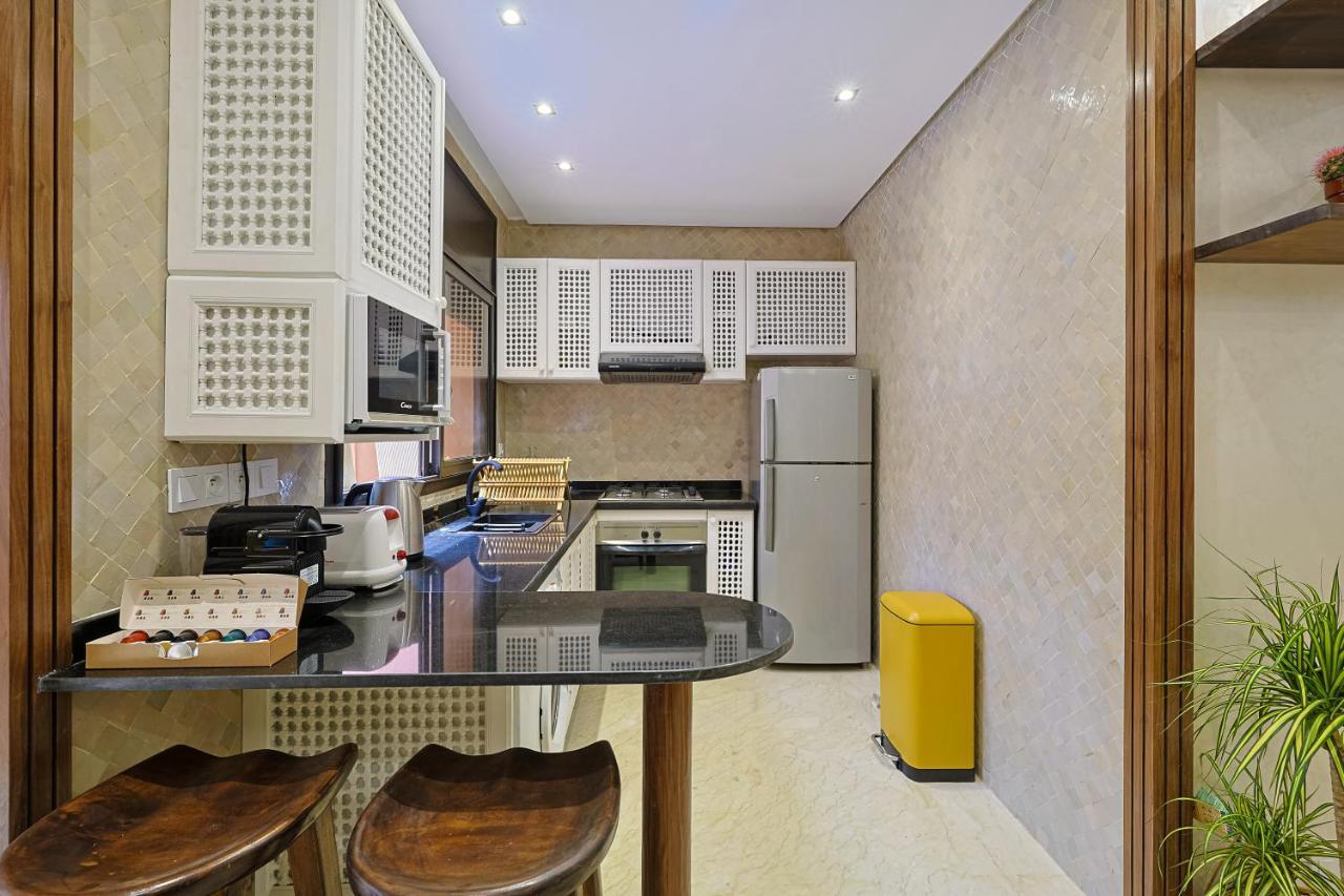 Oasis - Appartement Authentique A Gueliz Marrakesh Exteriör bild