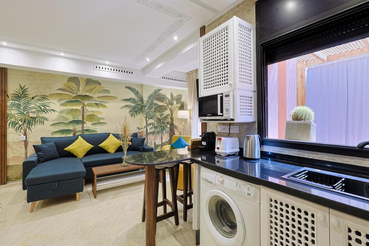 Oasis - Appartement Authentique A Gueliz Marrakesh Exteriör bild