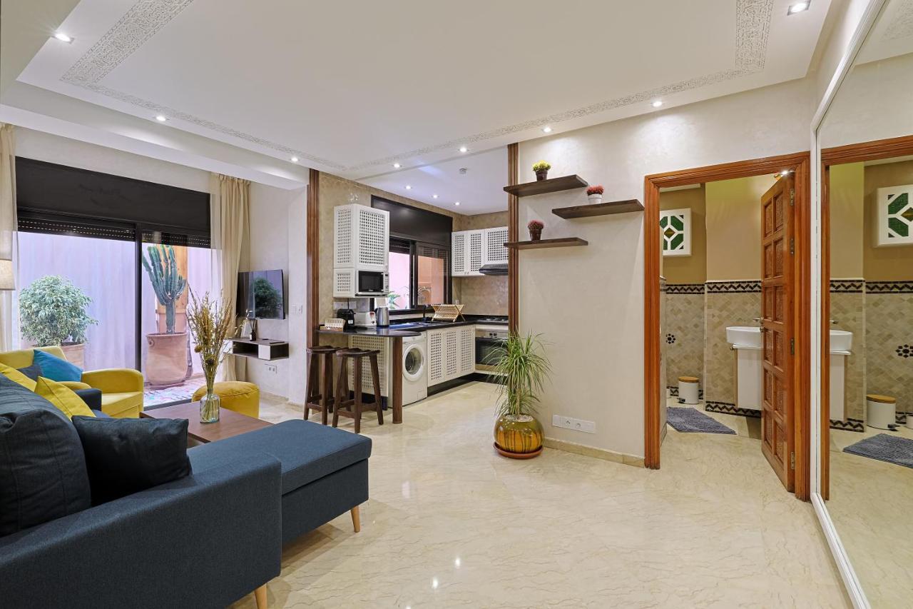 Oasis - Appartement Authentique A Gueliz Marrakesh Exteriör bild